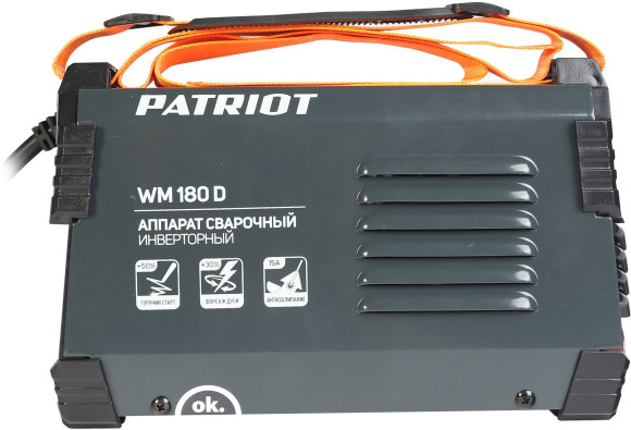 Сварочный аппарат Patriot WM180D инвертор ММА 7.8кВт