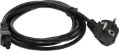Кабель IEC C5 (3-pin) Евровилка угловой 1.8м (469) черный Кабель IEC C5 (3-pin) Евровилка угловой 1.8м (469) черный