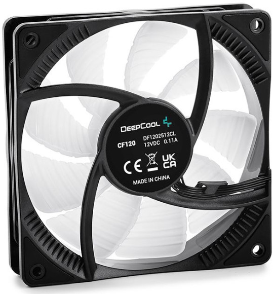 Вентилятор для корпуса Deepcool CF 120 ARGB 120х120x25 черный 4-pin 27дБ (DP-FA-RGB-CF120-1) Ret Вентилятор для корпуса Deepcool CF 120 ARGB 120х120x25 черный 4-pin 27дБ (DP-FA-RGB-CF120-1) Ret