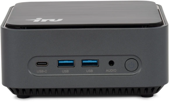 Неттоп IRU 110ALCN N100 (0.8) 8Gb SSD256Gb UHDG Windows 11 Pro GbitEth WiFi BT 30W черный (2012495)