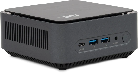 Неттоп IRU 110ALCN N100 (0.8) 8Gb SSD256Gb UHDG Windows 11 Pro GbitEth WiFi BT 30W черный (2012495)