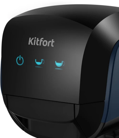 Кофемашина Kitfort КТ-7462 1450Вт синий/черный Кофемашина Kitfort КТ-7462 1450Вт синий/черный