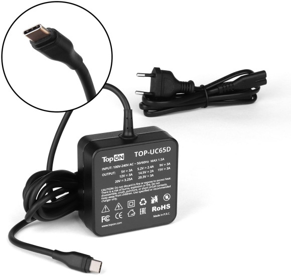 Адаптер TopON TOP-QI14 автоматический 90W 15V-20V 14-connectors 6A от бытовой электросети