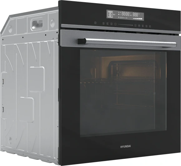 Духовой шкаф Электрический Hyundai HEO 6773 IX черный/нержавеющая сталь