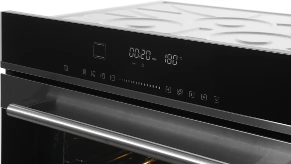 Духовой шкаф Электрический Hyundai HEO 6773 IX черный/нержавеющая сталь