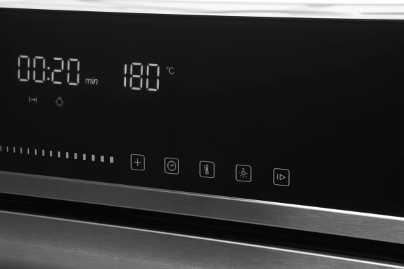 Духовой шкаф Электрический Hyundai HEO 6773 IX черный/нержавеющая сталь