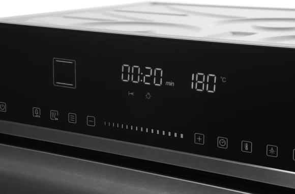 Духовой шкаф Электрический Hyundai HEO 6773 IX черный/нержавеющая сталь