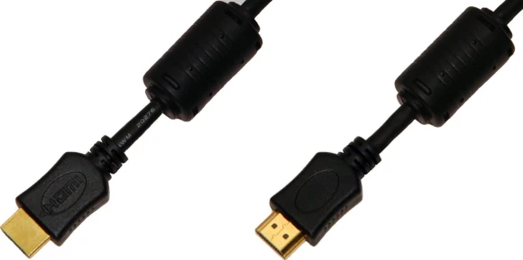 Кабель аудио-видео Premier 5-813 HDMI (m)/HDMI (m) 1.5м. феррит.кольца позолоч.конт. черный (5-813 1.5)