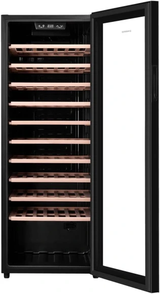 Винный шкаф Maunfeld MFWC-201S84 1-нокамерн. черный глянц. Винный шкаф Maunfeld MFWC-201S84 1-нокамерн. черный глянц.