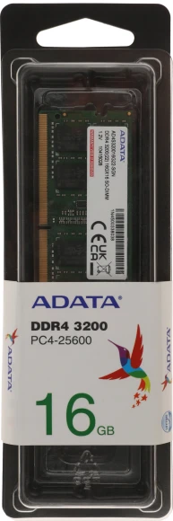 Память DDR4 16Gb 3200MHz A-Data AD4S320016G22-SGN RTL PC4-25600 CL22 SO-DIMM 260-pin 1.2В single rank Ret Память DDR4 16Gb 3200MHz A-Data AD4S320016G22-SGN RTL PC4-25600 CL22 SO-DIMM 260-pin 1.2В single rank Ret