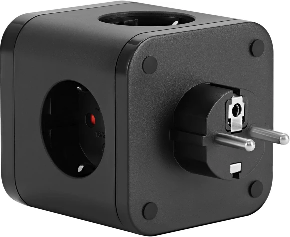 Сетевой разветвитель Buro BU-PW3UC-Plus-B (3 розетки) черный (коробка)