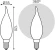 Лампа филам. Gauss Filament 5Вт цок.:E14 свеча 220B св.свеч.бел.нейт. (упак.:1шт) (104201205)