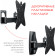 Кронштейн для телевизора Holder LCDS-5037 металлик 20"-37" макс.30кг настенный поворот и наклон Кронштейн для телевизора Holder LCDS-5037 металлик 20"-37" макс.30кг настенный поворот и наклон