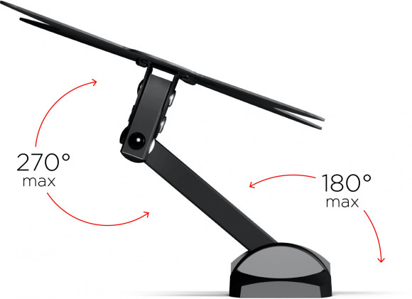 Кронштейн для телевизора Holder LCDS-5037 металлик 20"-37" макс.30кг настенный поворот и наклон Кронштейн для телевизора Holder LCDS-5037 металлик 20"-37" макс.30кг настенный поворот и наклон