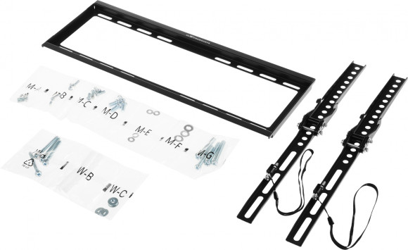 Кронштейн для телевизора Ultramounts UM832T черный 32"-55" макс.35кг настенный наклон