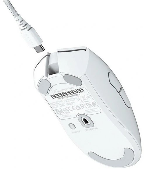 Мышь Razer DeathAdder V3 Pro белый оптическая 30000dpi беспров. USB-C 5but (RZ01-04630200-R3A1)