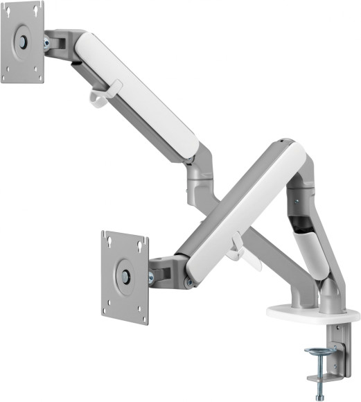 Кронштейн для мониторов Ultramounts UM735SIL серый/серебристый 17"-27" макс.7кг крепление к столешнице поворот и наклон Кронштейн для мониторов Ultramounts UM735SIL серый/серебристый 17"-27" макс.7кг крепление к столешнице поворот и наклон