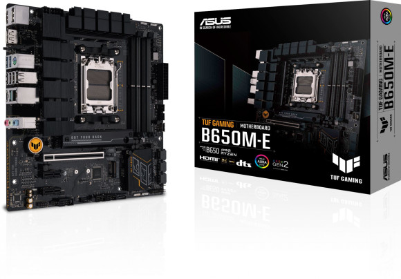 Материнская плата Asus TUF GAMING B650M-E Socket AM5 AMD B650 4xDDR5 mATX AC`97 8ch(7.1) 2.5Gg RAID+HDMI+DP