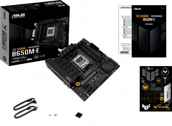 Материнская плата Asus TUF GAMING B650M-E Socket AM5 AMD B650 4xDDR5 mATX AC`97 8ch(7.1) 2.5Gg RAID+HDMI+DP