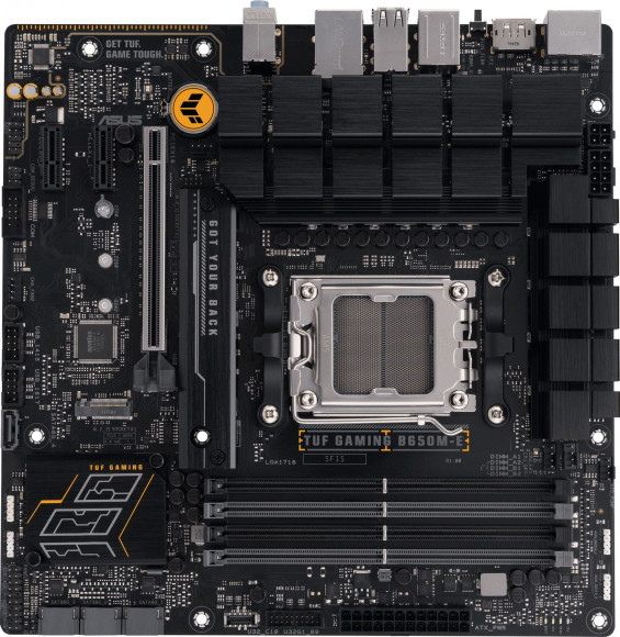 Материнская плата Asus TUF GAMING B650M-E Socket AM5 AMD B650 4xDDR5 mATX AC`97 8ch(7.1) 2.5Gg RAID+HDMI+DP