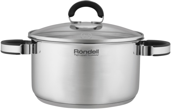 Кастрюля Rondell Brando RDS-1804 3.1л. d=20см (с крышкой) стальной