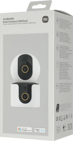 Камера видеонаблюдения IP Xiaomi C500 Dual EU Wi-Fi 2.8-2.8мм цв. корп.:белый/черный (BHR8755EU)