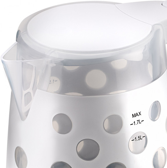 Чайник электрический Vitek VT-7048-01 1.7л. 2200Вт белый корпус: пластик