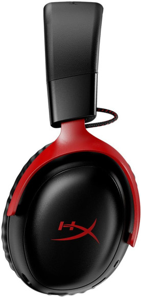 Наушники с микрофоном HyperX Cloud III Wireless черный/красный мониторные Radio оголовье (77Z46AA)