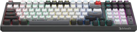 Клавиатура A4Tech Bloody WS98 механическая черный/серый USB беспроводная BT/Radio Multimedia for gamer LED (WS98) Клавиатура A4Tech Bloody WS98 механическая черный/серый USB беспроводная BT/Radio Multimedia for gamer LED (WS98)