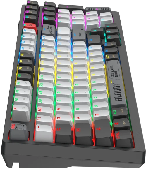 Клавиатура A4Tech Bloody WS98 механическая черный/серый USB беспроводная BT/Radio Multimedia for gamer LED (WS98) Клавиатура A4Tech Bloody WS98 механическая черный/серый USB беспроводная BT/Radio Multimedia for gamer LED (WS98)