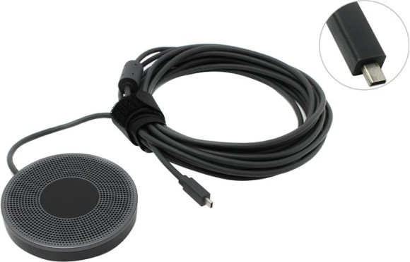 Микрофон проводной Logitech MeetUp 6м черный