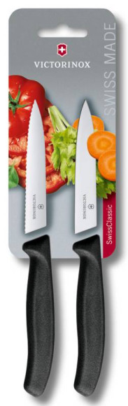 Набор ножей кухон. Victorinox Swiss Classic 6.7793.B компл.:2предм. черный блистер