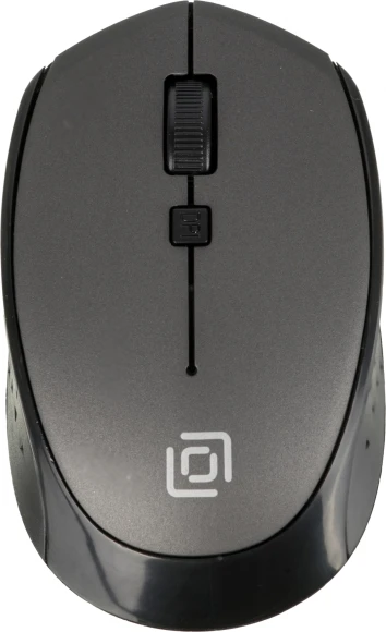 Мышь Оклик 488MW черный/серый оптическая 1600dpi беспров. USB для ноутбука 4but (1196571)