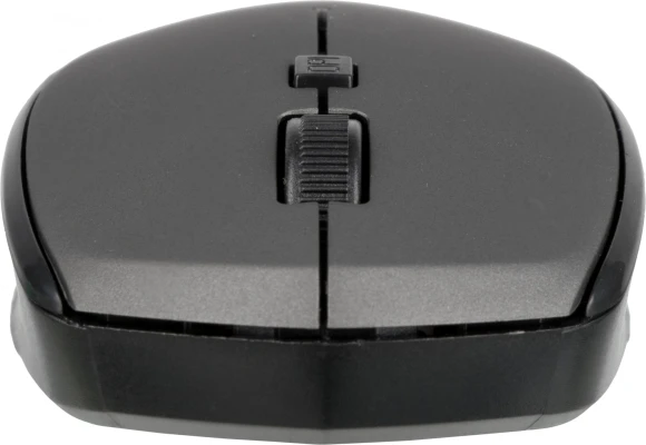 Мышь Оклик 488MW черный/серый оптическая 1600dpi беспров. USB для ноутбука 4but (1196571)