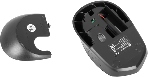 Мышь Оклик 488MW черный/серый оптическая 1600dpi беспров. USB для ноутбука 4but (1196571)