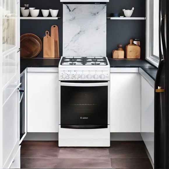 Плита Комбинированная Gefest 5102-02 белый (металлическая крышка) реш.чугун Плита Комбинированная Gefest 5102-02 белый (металлическая крышка) реш.чугун