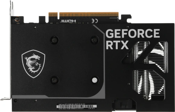 Видеокарта MSI PCI-E 5.0 RTX 5050 8G VENTUS 2X OC NVIDIA GeForce RTX 5050 8Gb 128bit GDDR6 2602/20000 HDMIx1 DPx3 HDCP Ret