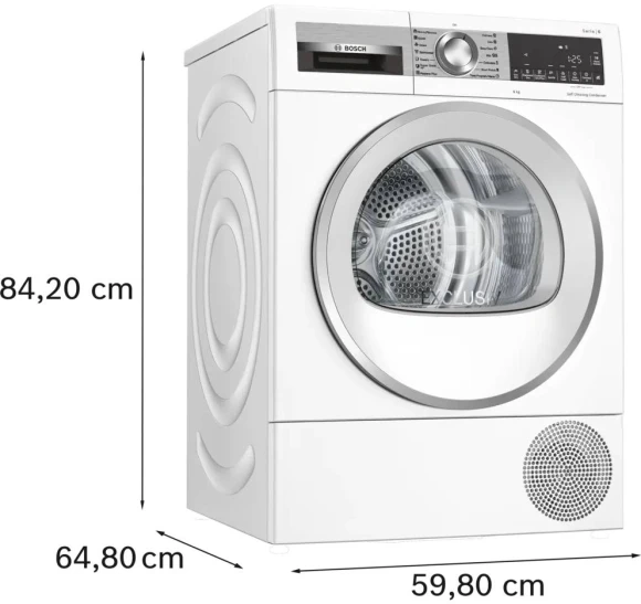 Сушильная машина Bosch WQG24591BY пан.англ. кл.энер.:D макс.загр.:9кг белый