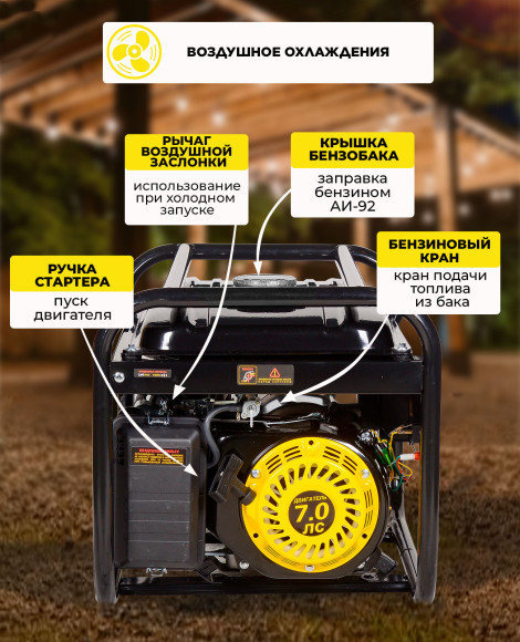 Генератор Huter DY2500L 2.2кВт Генератор Huter DY2500L 2.2кВт