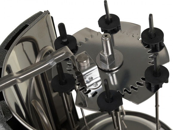 Шашлычница электрическая Kitfort КТ-1404 1400Вт серебристый Шашлычница электрическая Kitfort КТ-1404 1400Вт серебристый