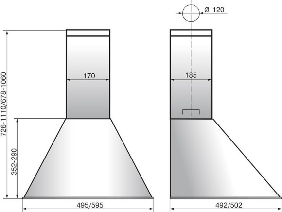 Вытяжка каминная Elikor Эпсилон 60П-430-П3Л черный/бронза управление: ползунковое (1 мотор) Вытяжка каминная Elikor Эпсилон 60П-430-П3Л черный/бронза управление: ползунковое (1 мотор)