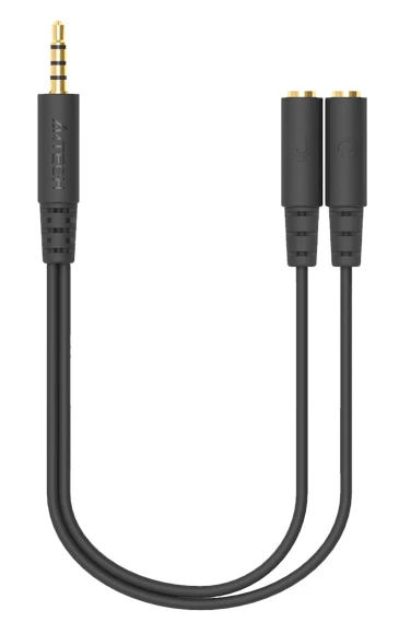 Адаптер аудио A4Tech AD-3P 2xJack 3.5 (f)/Jack 3.5 (m) 0.2м. черный Адаптер аудио A4Tech AD-3P 2xJack 3.5 (f)/Jack 3.5 (m) 0.2м. черный