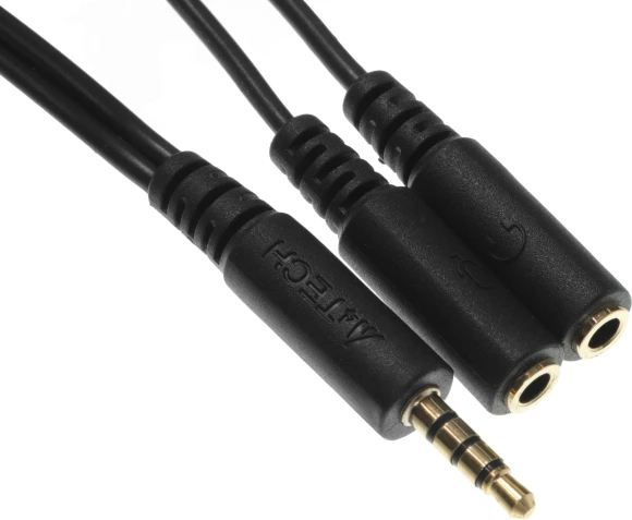 Адаптер аудио A4Tech AD-3P 2xJack 3.5 (f)/Jack 3.5 (m) 0.2м. черный Адаптер аудио A4Tech AD-3P 2xJack 3.5 (f)/Jack 3.5 (m) 0.2м. черный