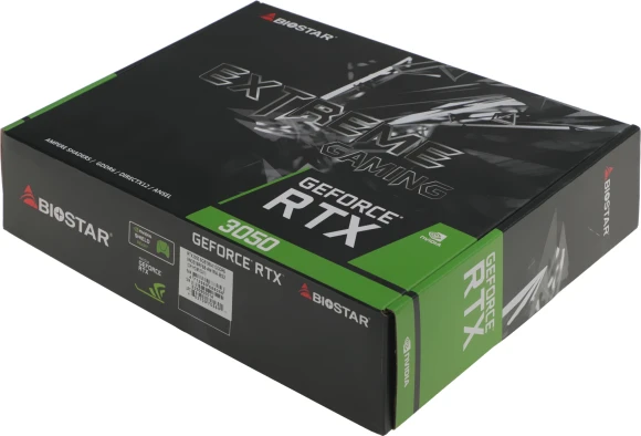 Видеокарта Biostar PCI-E 4.0 VN3516RF68 NVIDIA GeForce RTX 3050 6Gb 96bit GDDR6 1042/14000 DVIx1 HDMIx1 DPx1 HDCP Ret Видеокарта Biostar PCI-E 4.0 VN3516RF68 NVIDIA GeForce RTX 3050 6Gb 96bit GDDR6 1042/14000 DVIx1 HDMIx1 DPx1 HDCP Ret