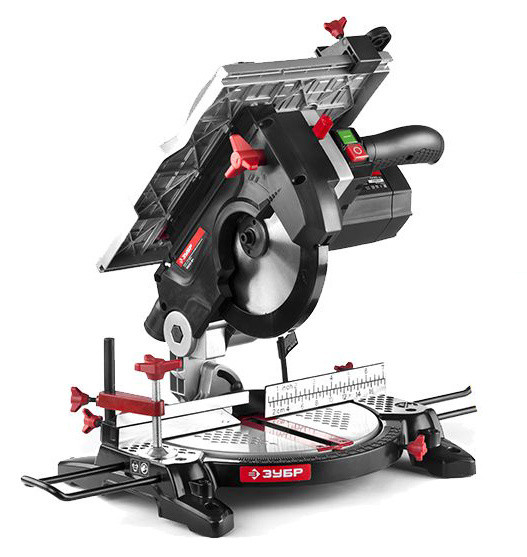 Торцовочная пила Зубр ЗПТК-210-1500 1500Вт 4500об/мин d=210мм