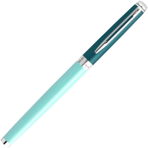 Ручка перьев. Waterman Hemisphere Colour Blocking (2190122) Green CT сталь нержавеющая F подар.кор.