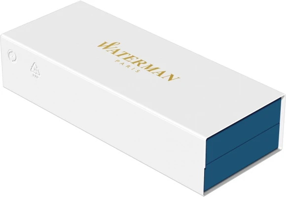 Ручка перьев. Waterman Hemisphere Colour Blocking (2190122) Green CT сталь нержавеющая F подар.кор.