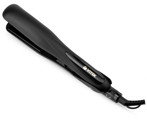 Выпрямитель Vitek VT-8402 35Вт черный макс.темп.:210С покрытие:керамико-турмалиновое