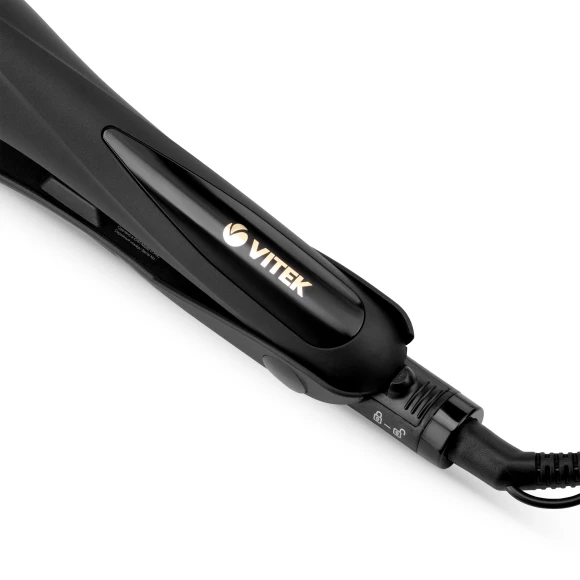 Выпрямитель Vitek VT-8402 35Вт черный макс.темп.:210С покрытие:керамико-турмалиновое