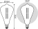 Лампа филам. Gauss Filament Vintage 6Вт цок.:E27 эдисон 220B св.свеч.бел.нейт. (упак.:1шт) (157802205)